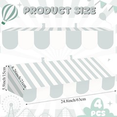Lightweight 3D Carnival Awning Decorations – Perfect for Classrooms and Parties
