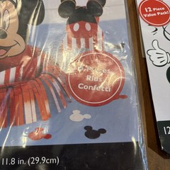 Disney Mickey Mouse Table Decorating Kit 12 Piece Swirl decorations PARTY NEW ✨