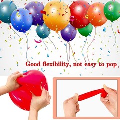 68Pcs Red Black White Latex Balloons 12 Inch with Black Red Confetti Balloons…
