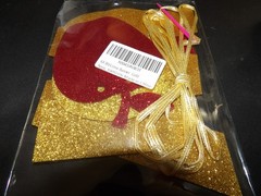 Welcome Apples Gold/Red Glitter Banner for SCHOOL Theme NEW