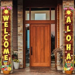 Lightweight Tiki Porch Sign – Tropical Aloha Banner for Luau Celebrations