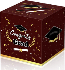Graduation Decorations 2026 Maroon Graduation Card Box Graduation Party Decorati