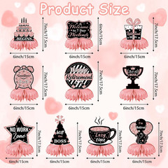 10 Pcs Retirement Party Decorations, Retirement Table Decorations for Women Rose