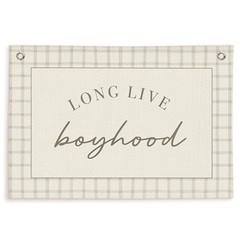 Long Live Boyhood Banner Boy Nursery Decor, Baby Boy Nursery Decor, Vintage W…