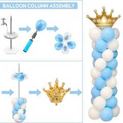 Balloon Column Stand Kit, 7 Ft Adjustable Tower, Set of 2, Party Decoration f…