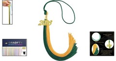Classic 2026 Green and Gold Graduation Tassel – Unforgettable Ceremony Essential