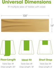 Disposable Centerpiece Decorations for Table Cloth,