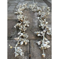 Seashell garlands Coastal Shell wire decor nautical natural marine beach ocean 2