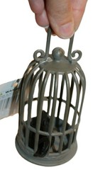 4in MINI CAGED RAT-2PACK-Fake Dead Pet Halloween Party Decoration Graveyard Prop