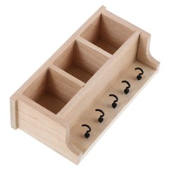 Miniature Dollhouse Furniture Peg Rail Shelf Storage Cabinet Living Room