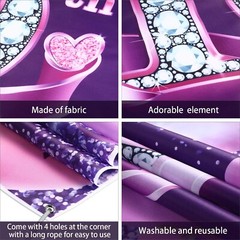 Durable Polyester 10th Birthday Banner – 72.8 x 43.3 Inch Chic Decor for Parties