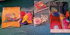 new AMONG US game BIRTHDAY PARTY SUPPLY LOT banner stickers balloons toppers