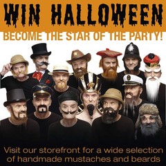 Realistic Self-Adhesive Fu Manchu Mustache – Novelty Costume Accessory