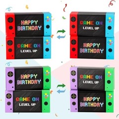 Party Decorations 16 Pack – Video Game Party Favor Boxes for Kids Boys 8-12 –