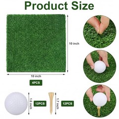 Pcs Golf Table Centerpiece Decorations with Practice Ball Cart Toy 32 Square