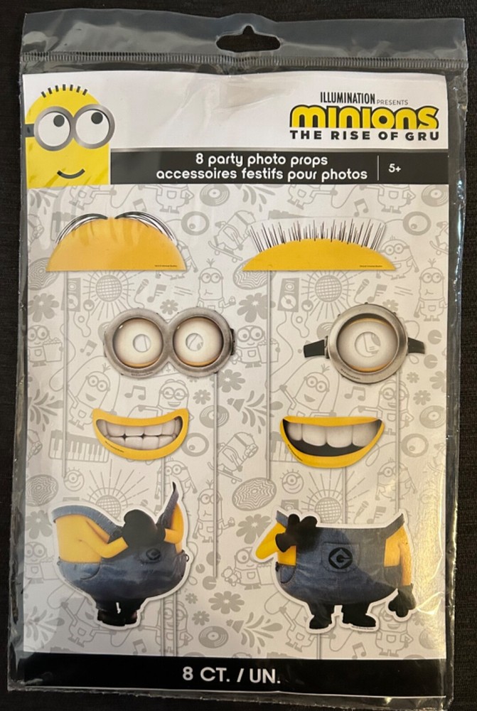 Illumination Minions Photo Party Props 8ct