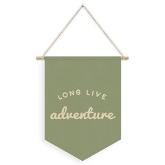 Sage Green Playroom Decor,Boy Nursery Decor,Long Live Adventure Linen Pennant…
