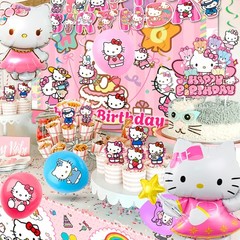 Hello Kitty & Friends Party Decor Sanrio Birthday Supplies Balloons Cake Toppers