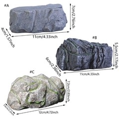 Resin Stone Key Box Simulated Stone Spare Key Holder Stone Key Storage Box
