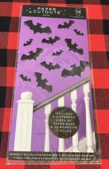 Paper Bats Halloween Wall Decorations – 12ct – 4 Different Sizes Included 3D