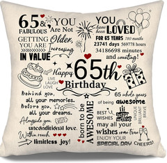 65Th Birthday Gifts, Happy 65Th Birthday Party Decorations Ideas for Her Him, 65