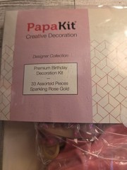 PapaKit Creative Decoration Premium Birthday Kit 33 Pieces Sparkling Rose…
