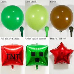 130Pcs Green Balloon Arch Garland Kit with Lime Green Brown Square Star Foil Bal