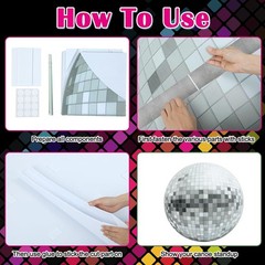 3.7 ft 70s Themed Party Decorations Disco Ball Cardboard Cutout Stand-up