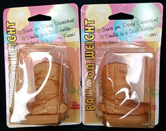 Vintage 1960s Miller Studio Cowboy Boot Balloon Weight Set Of 2 Sealed NOS