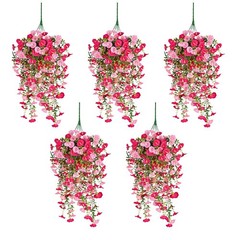 Silk Artificial Hanging Flower Vines Plant for Front Door Yard Decoration