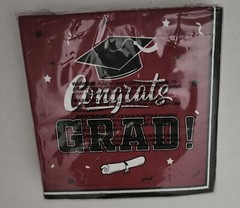 Maroon Graduation Party Paper goods 2026 or Any Year for 25 Total 126 FREE SHIP