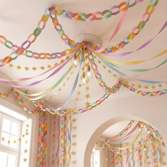 Pastel Party Decorations 492Ft Pastel Crepe Streamers 600 Sheet Paper Strips Cha