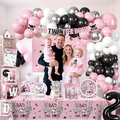 240pcs Bad The Bone Party Decorations Girl, Bad The Bone Party Decorations wi…