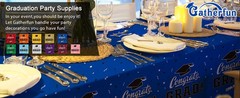 Graduation Decorations 2026, Gongrats Grad Tablecover for Graduation Party