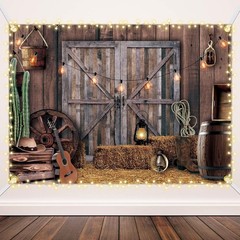 Reusable 6.6 x 9.2 ft Western Theme Backdrop for Memorable Celebrations