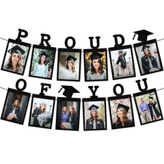 Graduation Photo Banner 2026 – Large, 10 Feet | Felt Proud of You | Grad Banner