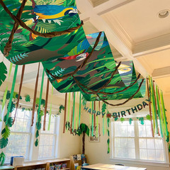Feifeiya 3 Pcs 36 ft Rainforest Theme Party Decor 2026 VBS Decorations Tropical