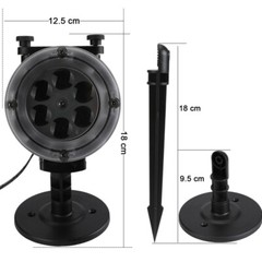Christmas Snowflake Projector LED Moving Halloween Laser Light Outdoor Landscape