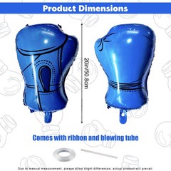 4Pcs Inflatable Boxing Gloves Balloons, Boxing Birthday Party Decorations, Wr…