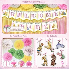 Easy Setup Winnie the Pooh Baby Shower Decorations – Durable & Safe Decor