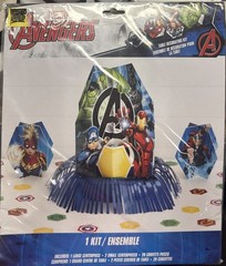MARVEL AVENGERS Core Table Decorating Kit Birthday Party 3 Pieces Plus Confetti