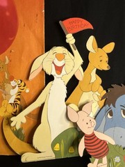 Vtg Winnie the Pooh Party Table Decorations Nursery Room Stand-Up Characters!