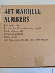 4ft Marquee Letters & Numbers DIY Kit #25