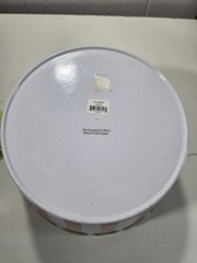 Mudpie Red, White and Green Carnival Party Bucket. 15X15