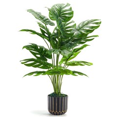 Der Rose 28» Fake Plants Tall Artificial Monstera Faux 28″-Monstera, Green
