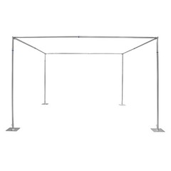 Adjustable 4 Post Hardware Kit, Outdoor Wedding Party Stand, Backdrop Stand
