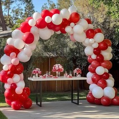 Red Balloons 129pcs Different Sizes 18 12 10 5 Inch for Garland Arch Kit, Lat…