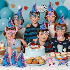 Stitch Party Decoration Stitch Party Supplies Kids Birthday Photo Props Game Set