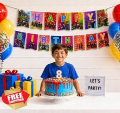 IndoTribe Video Game Birthday Decorations for Boys and Girls Happy Birthday B…