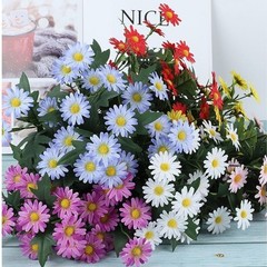 35cm Artificial Daisy Bouquet with Flexible Wire Stems for Home Office Garden